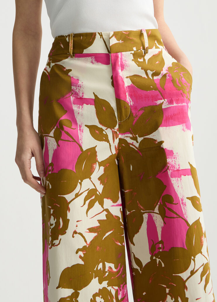 Floral palazzo trousers floral Liu Jo - large image number 2 Floral palazzo trousers floral Liu Jo - large image number 2