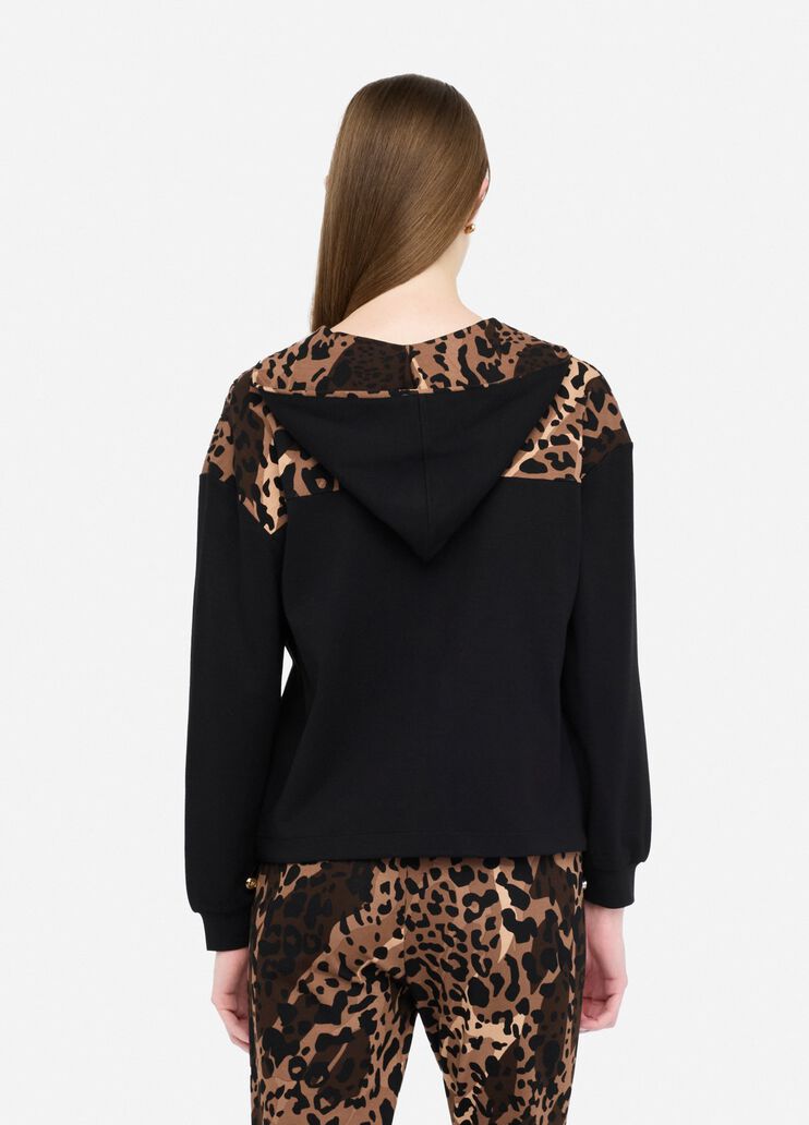 Sweatshirt with buttons black Liu Jo - large image number 1 Sweatshirt with buttons black Liu Jo - large image number 1