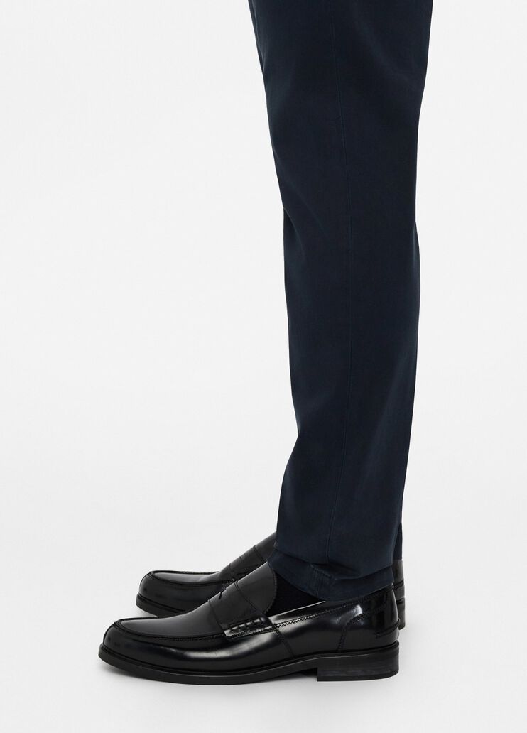 Брюки-чинос из атласа темно-синий Liu Jo - large image number 3