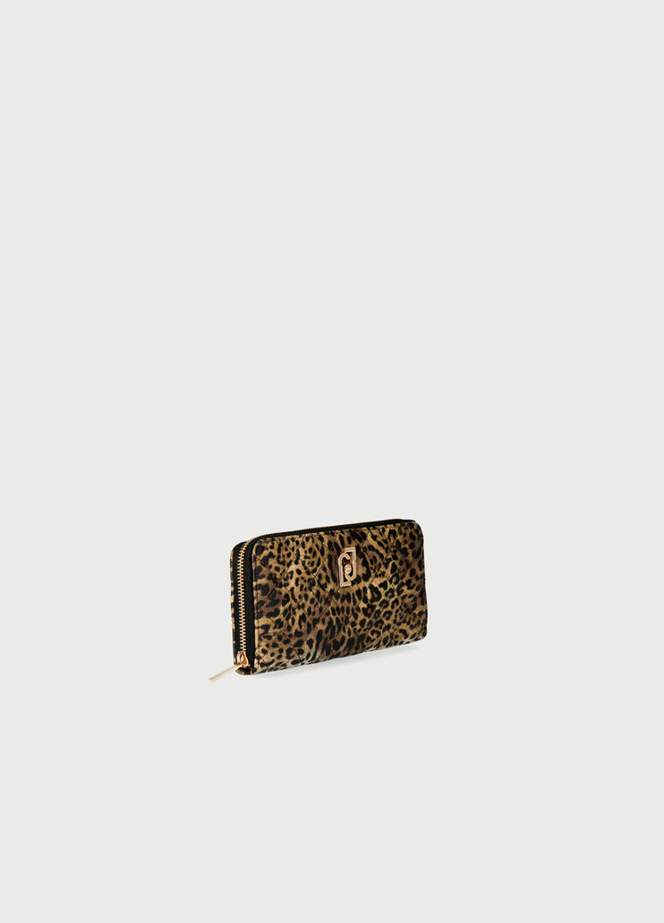 Large wallet with animal-print Dappled/Black Liu Jo - large image number 1