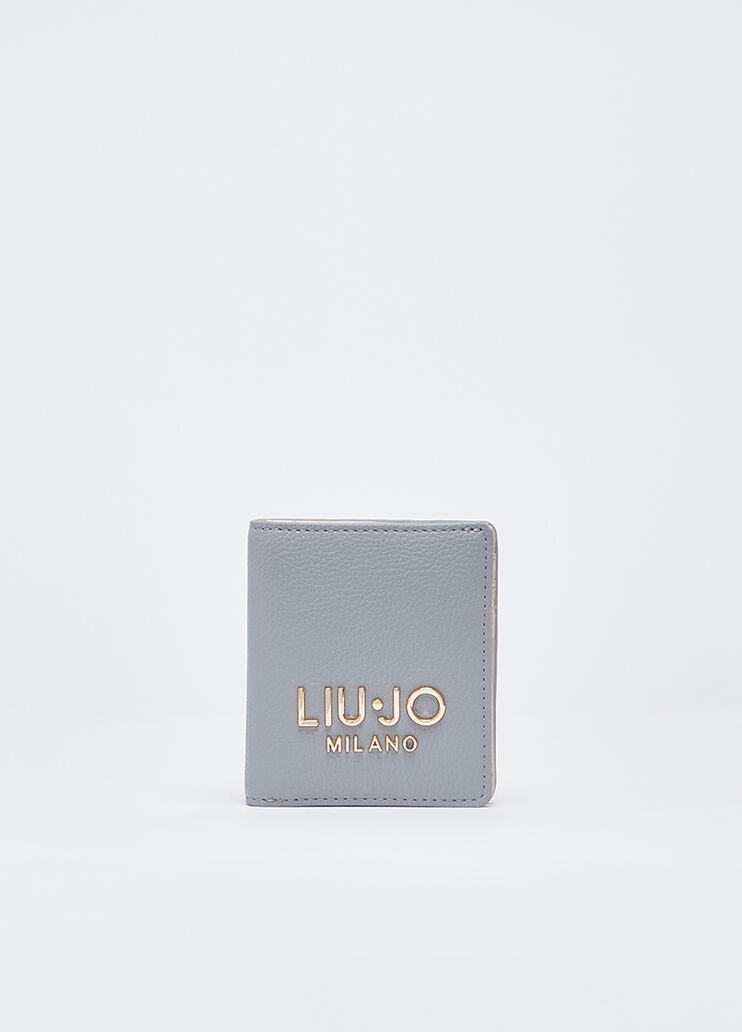 Porte-cartes avec zip bleu clair Liu Jo - medium