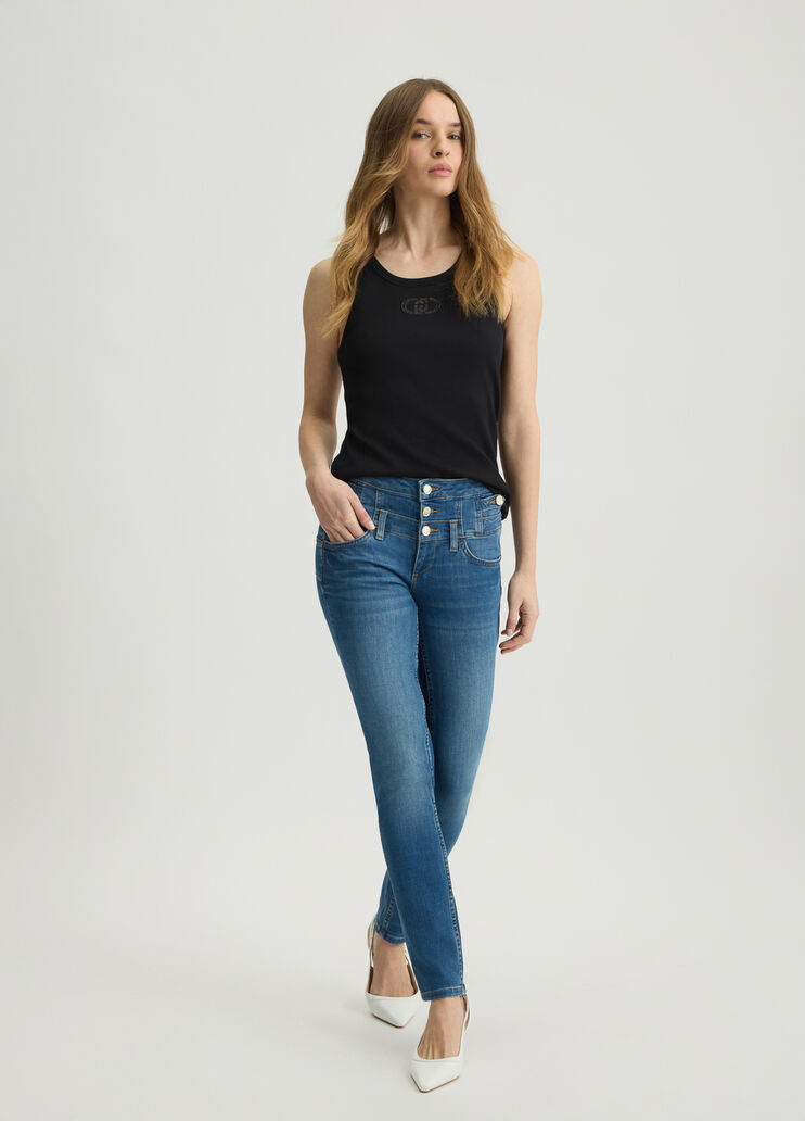 High-rise skinny jeans dark denim Liu Jo - medium High-rise skinny jeans dark denim Liu Jo - medium