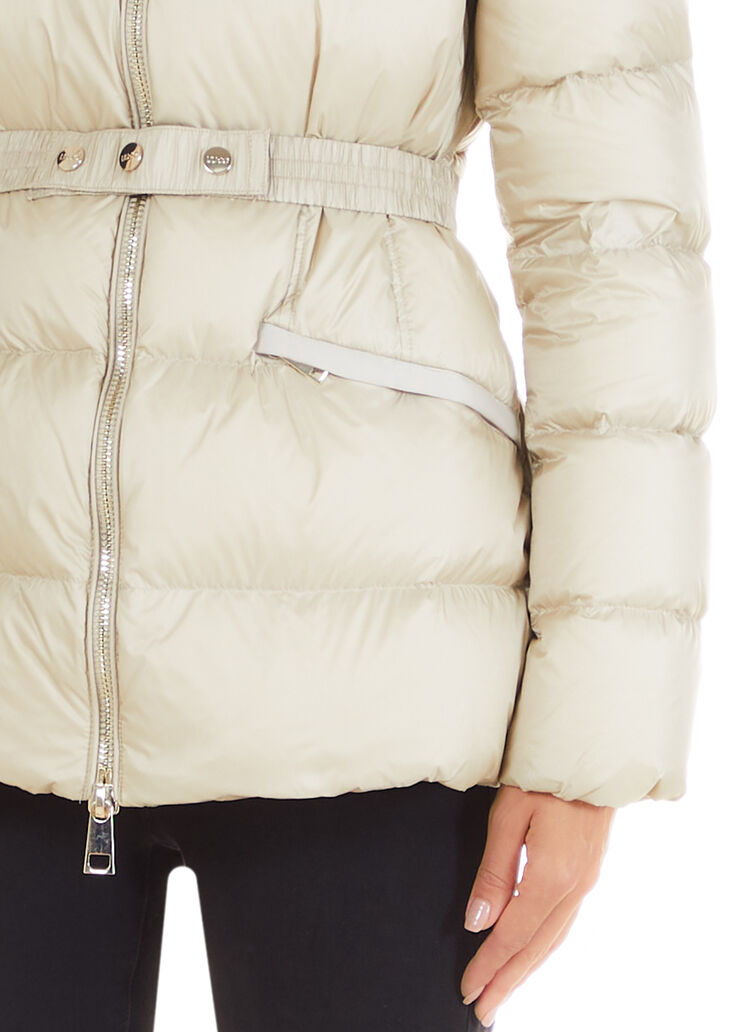 Hooded down jacket beige Liu Jo - large image number 2