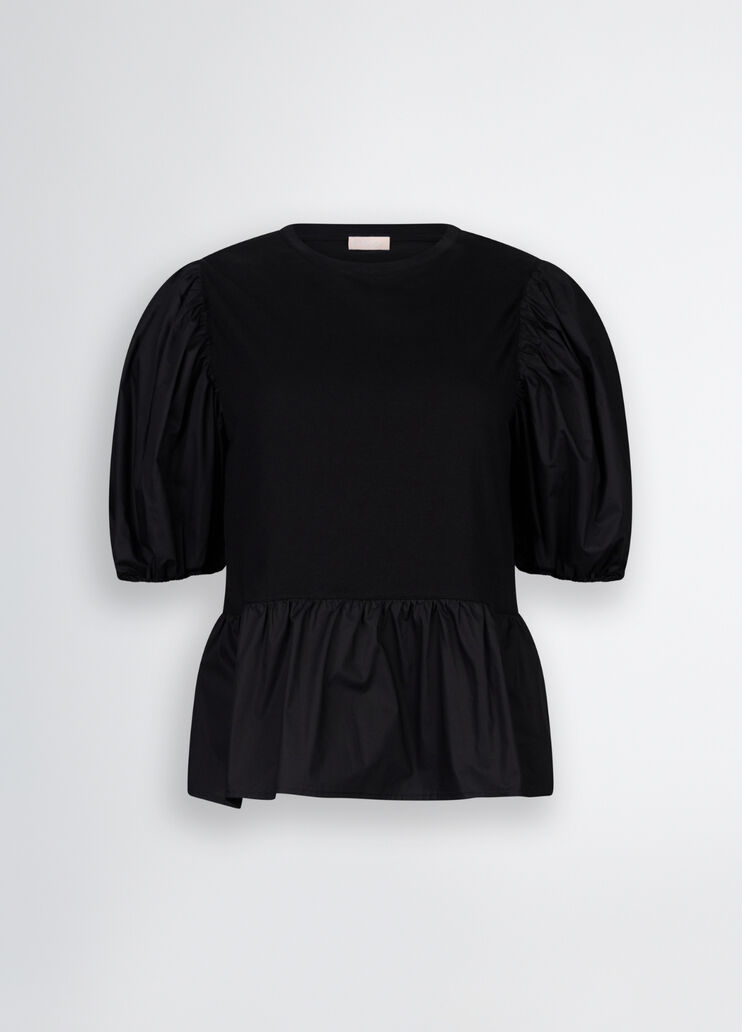 Poplin blouse black Liu Jo - large image number 6 Poplin blouse black Liu Jo - large image number 6