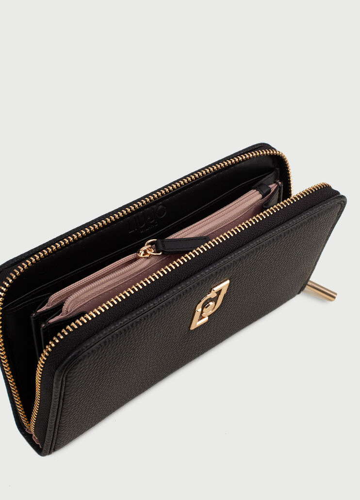 Large wallet with logo Black Liu Jo - large image number 3 Large wallet with logo Black Liu Jo - large image number 3