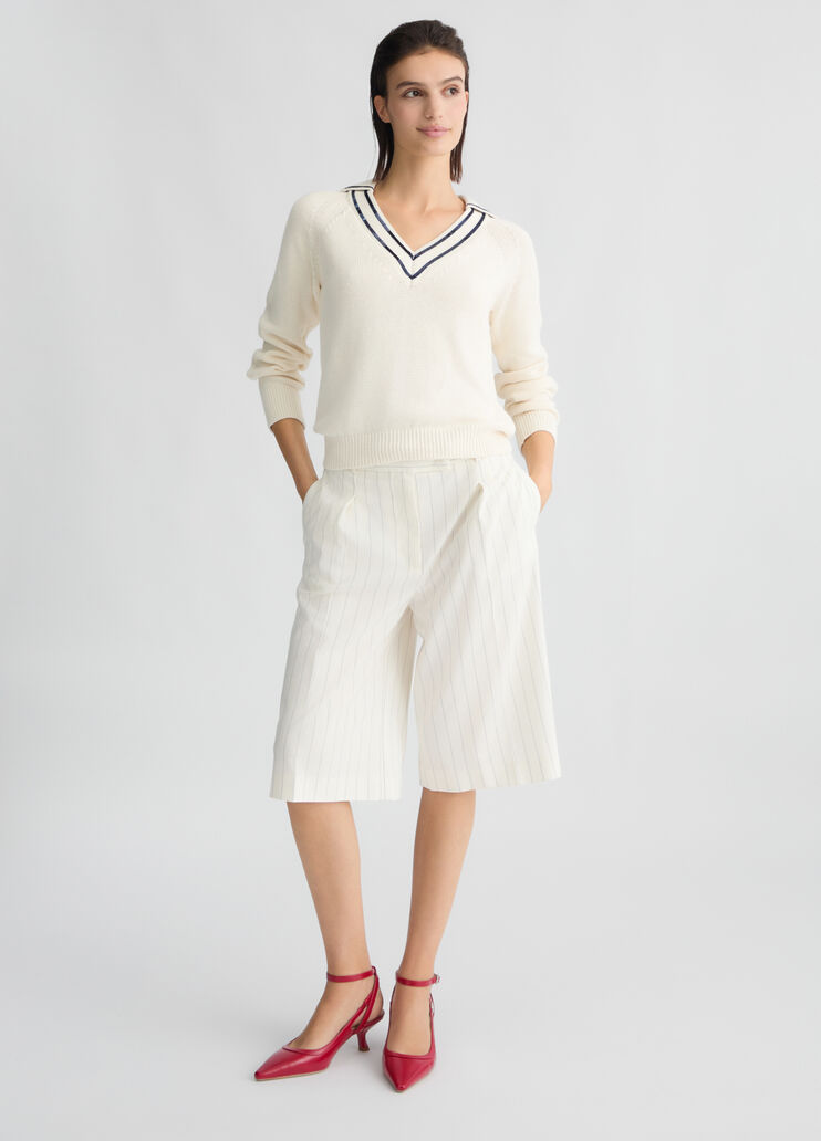 White pure cotton jumper white Liu Jo - medium White pure cotton jumper white Liu Jo - medium