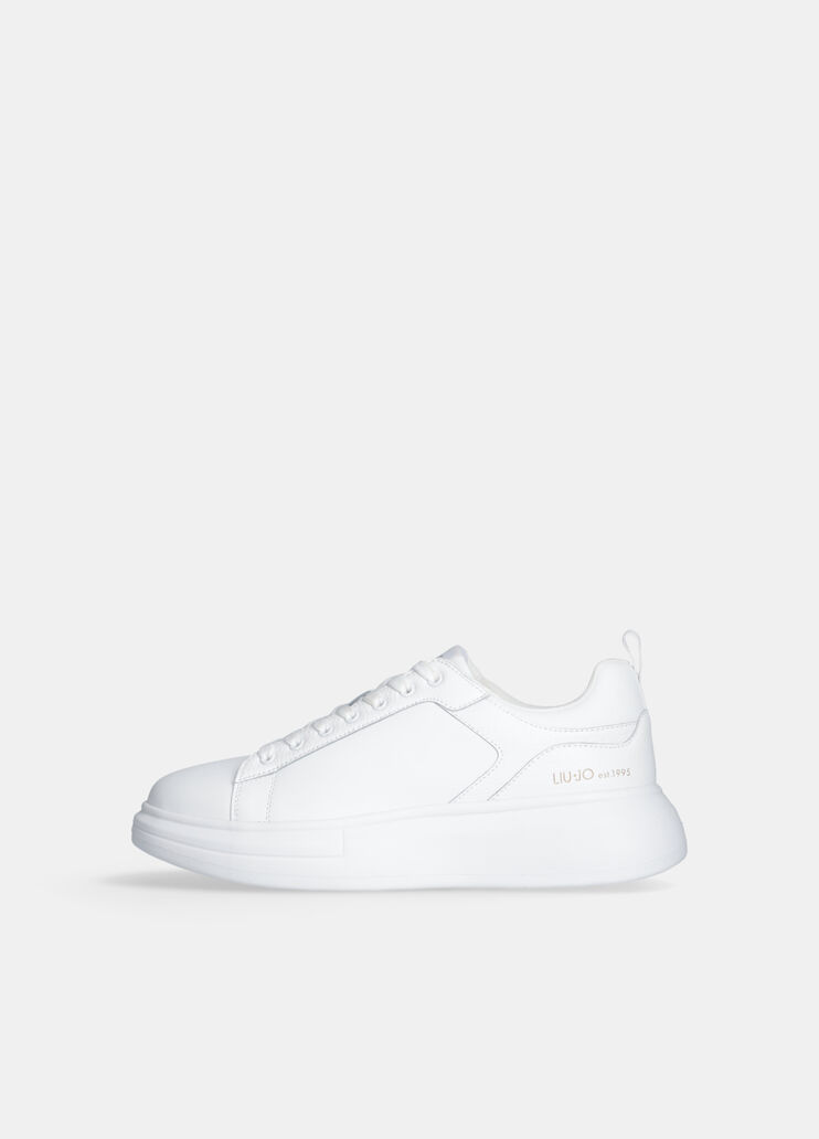 Leather platform sneakers white Liu Jo - large image number 4