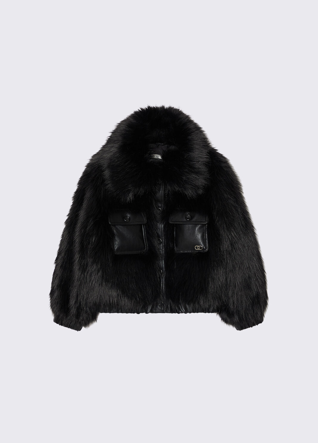 Short Teddy Coat black Liu Jo - large image number 2