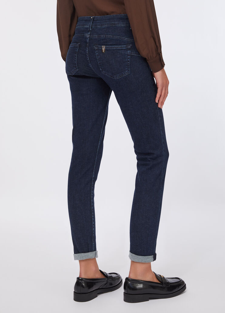 Skinny jeans with turn-ups blue denim Liu Jo - large image number 1