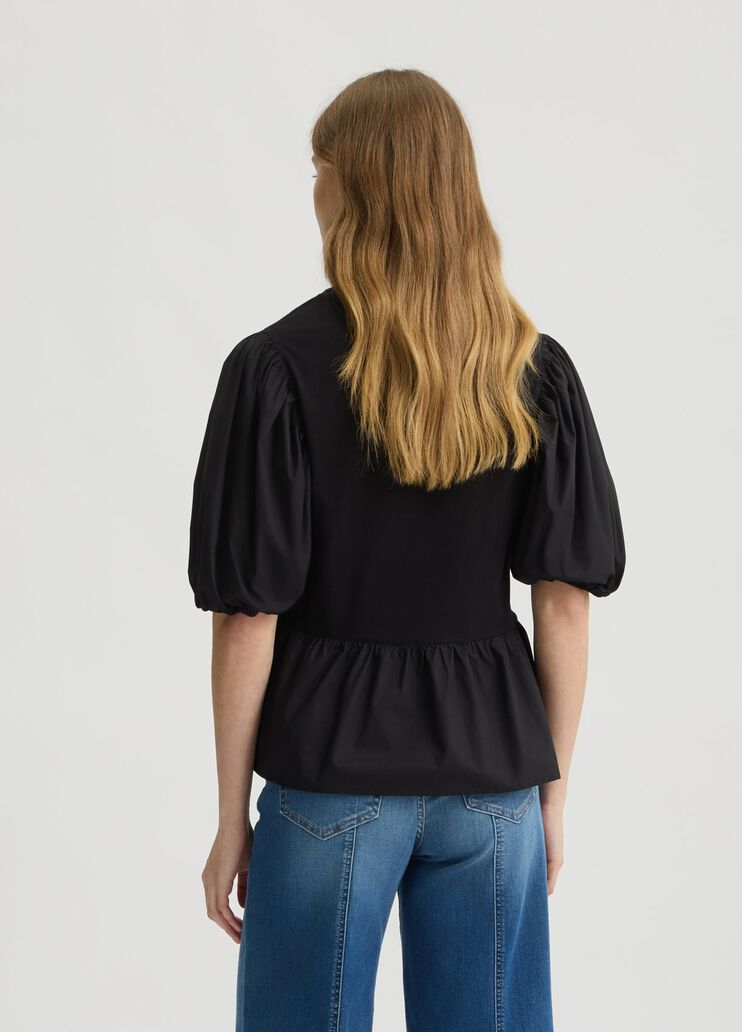 Poplin blouse black Liu Jo - large image number 1 Poplin blouse black Liu Jo - large image number 1