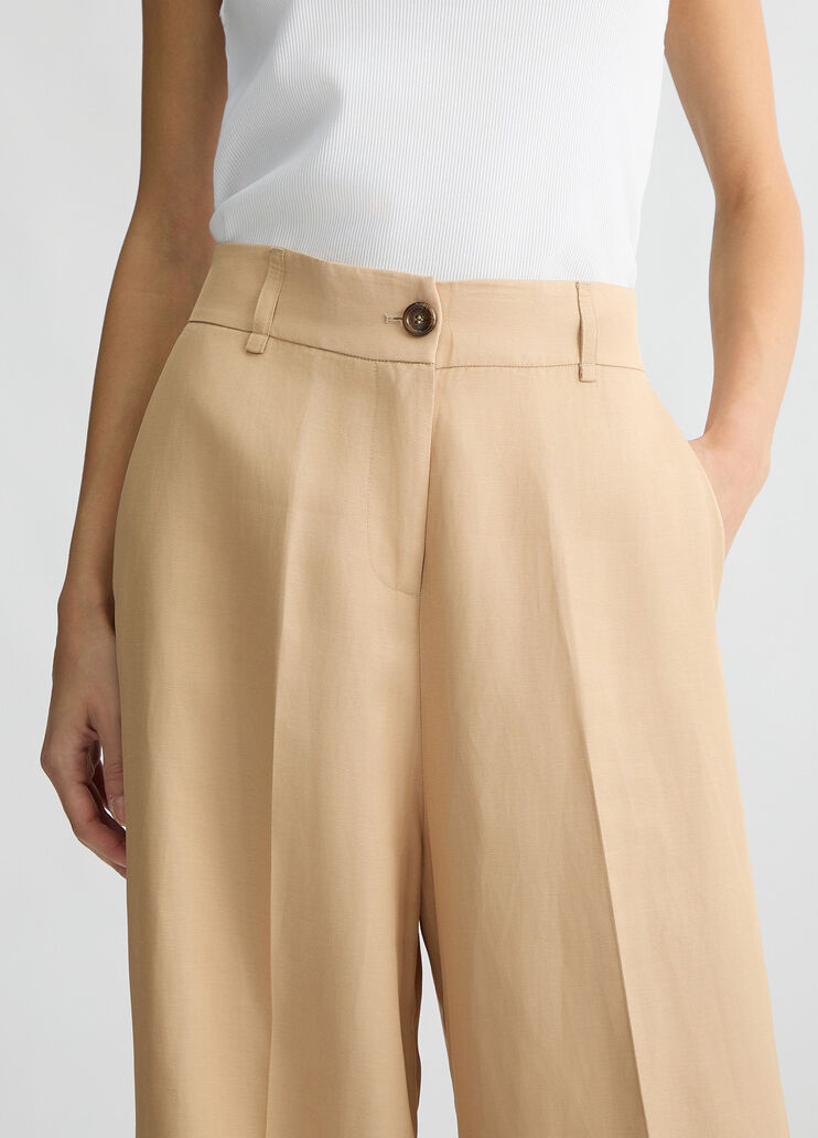 Beige wide-leg trousers light beige Liu Jo - large image number 2 Beige wide-leg trousers light beige Liu Jo - large image number 2