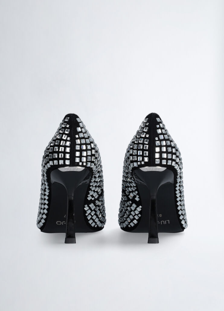 Black court shoes with all-over rhinestones black Liu Jo - large image number 6 Black court shoes with all-over rhinestones black Liu Jo - large image number 6