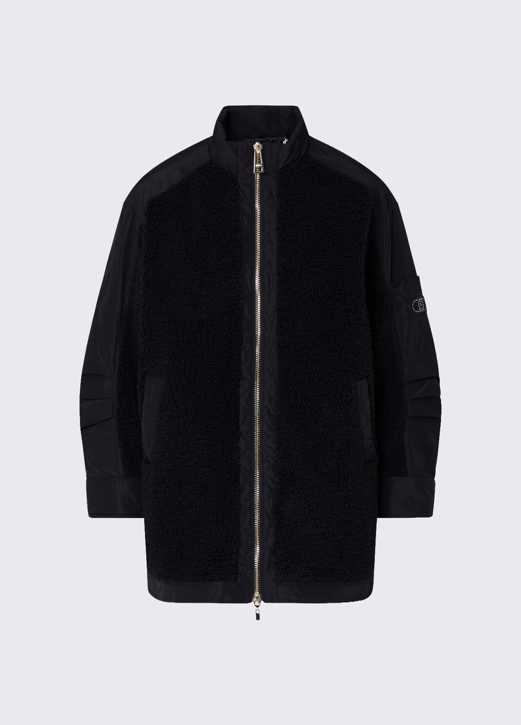 Oversized jacket with hood black Liu Jo - large image number 6