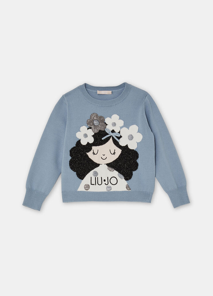 Liu Jo Better jumper light blue Liu Jo - large image number 2
