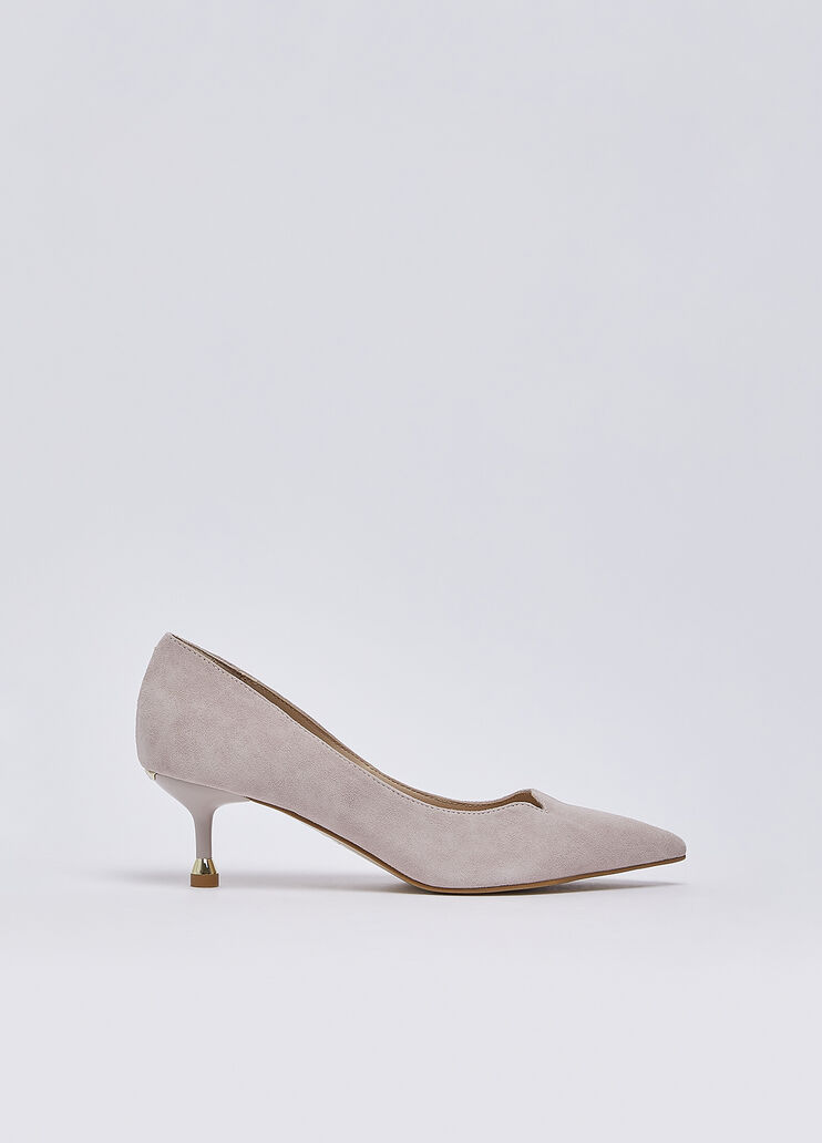 Pumps in suede with heel low pink Liu Jo - medium