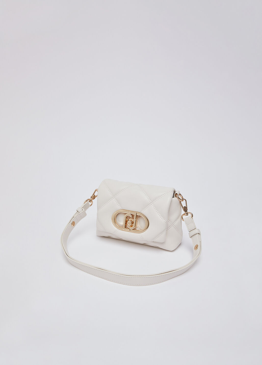 Borsa LaPuffy piccola matelass&eacute; panna Liu Jo - large image number 4