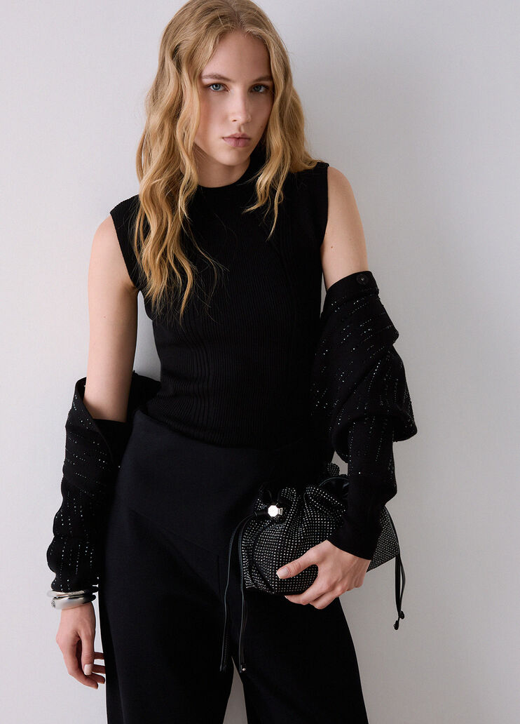 Top in maglia nero Liu Jo - medium