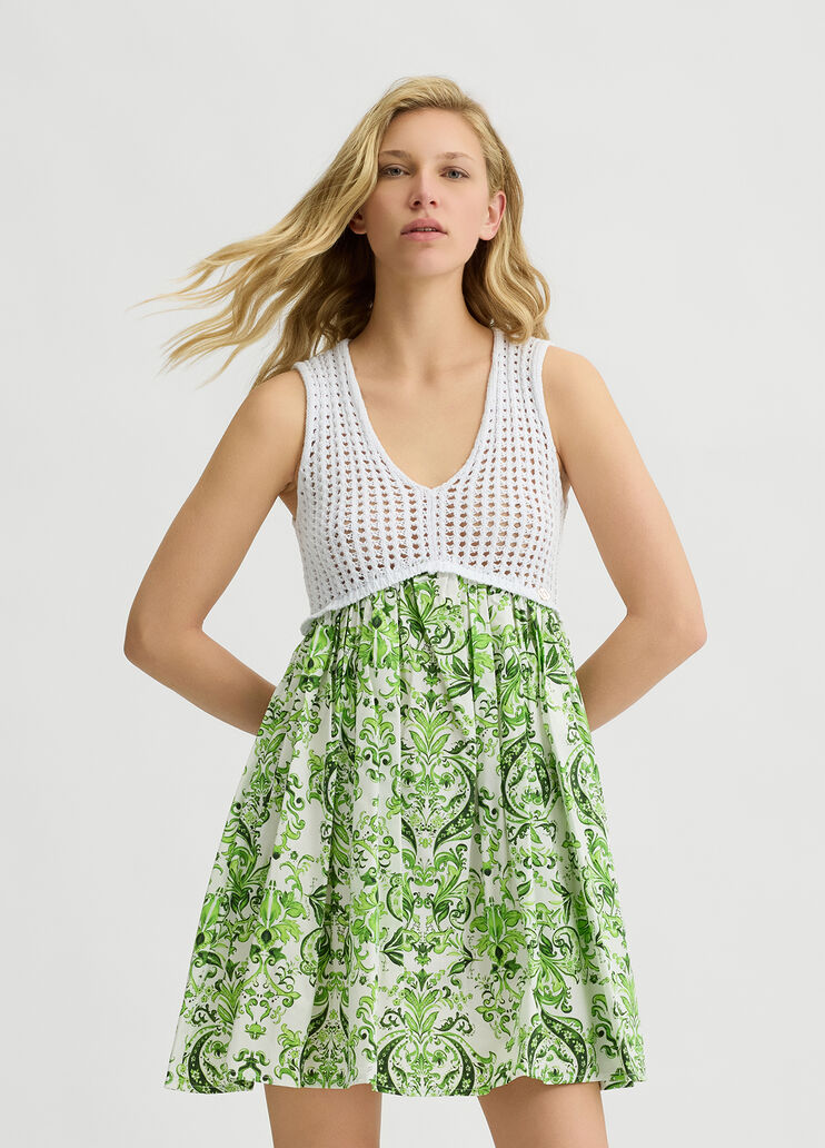 Printed cotton dress green Liu Jo - large image number 0 Printed cotton dress green Liu Jo - large image number 0