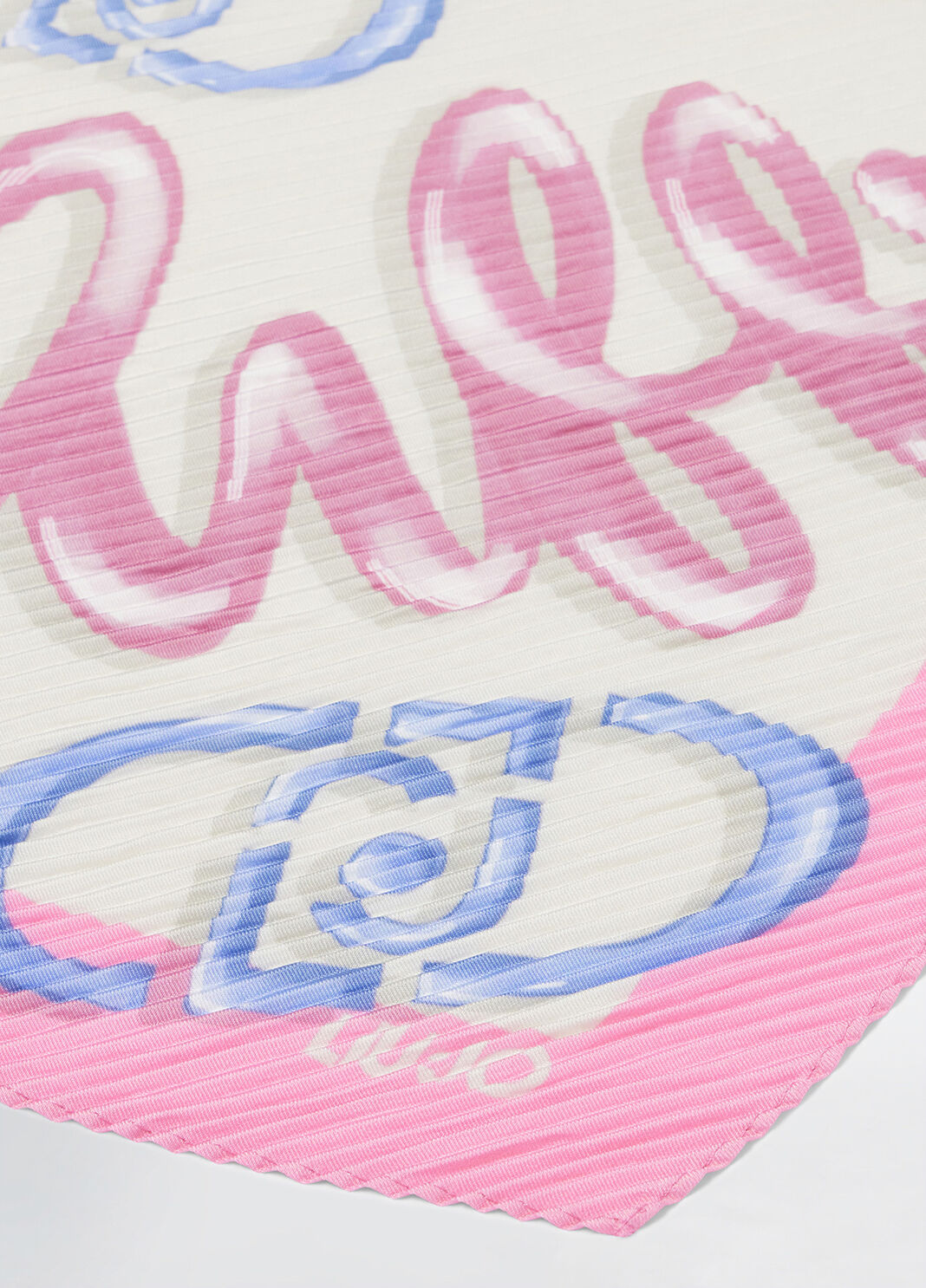 Schal mit Logo Rosa Liu Jo - large image number 5