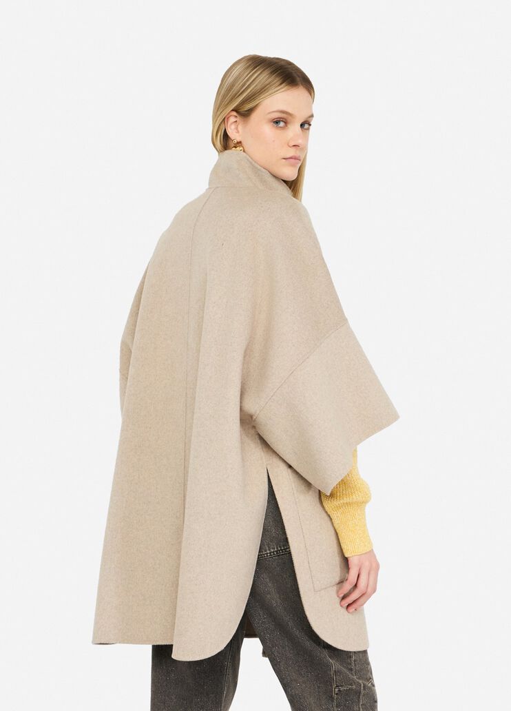 Wool coat with belt beige Liu Jo - large image number 1 Wool coat with belt beige Liu Jo - large image number 1