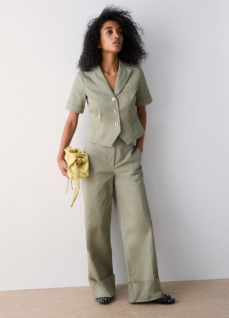 Blazer aus Gabardine gr&uuml;n Liu Jo - medium