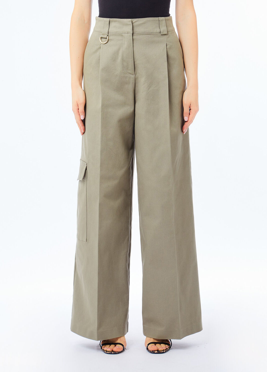 Pantal&oacute;n cargo de algod&oacute;n esp&aacute;rrago Liu Jo - large image number 0