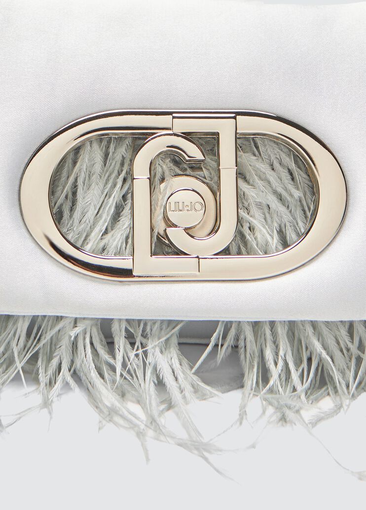 Mini LaPuffy bag with feathered detailing light blue Liu Jo - large image number 4 Mini LaPuffy bag with feathered detailing light blue Liu Jo - large image number 4