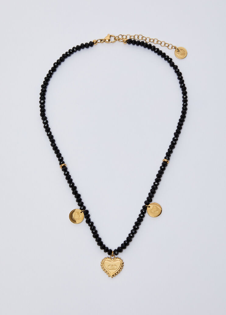 Choker with pearls and charms black Liu Jo - medium