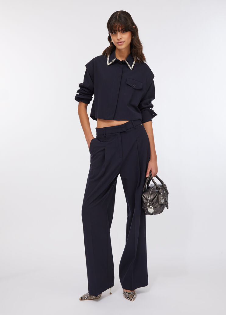 Palazzo-Hose Marineblau Liu Jo - medium