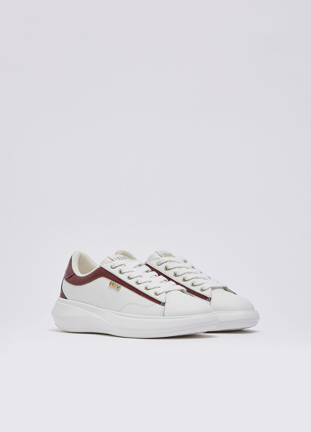 Leather sneakers white/red Liu Jo - large image number 1