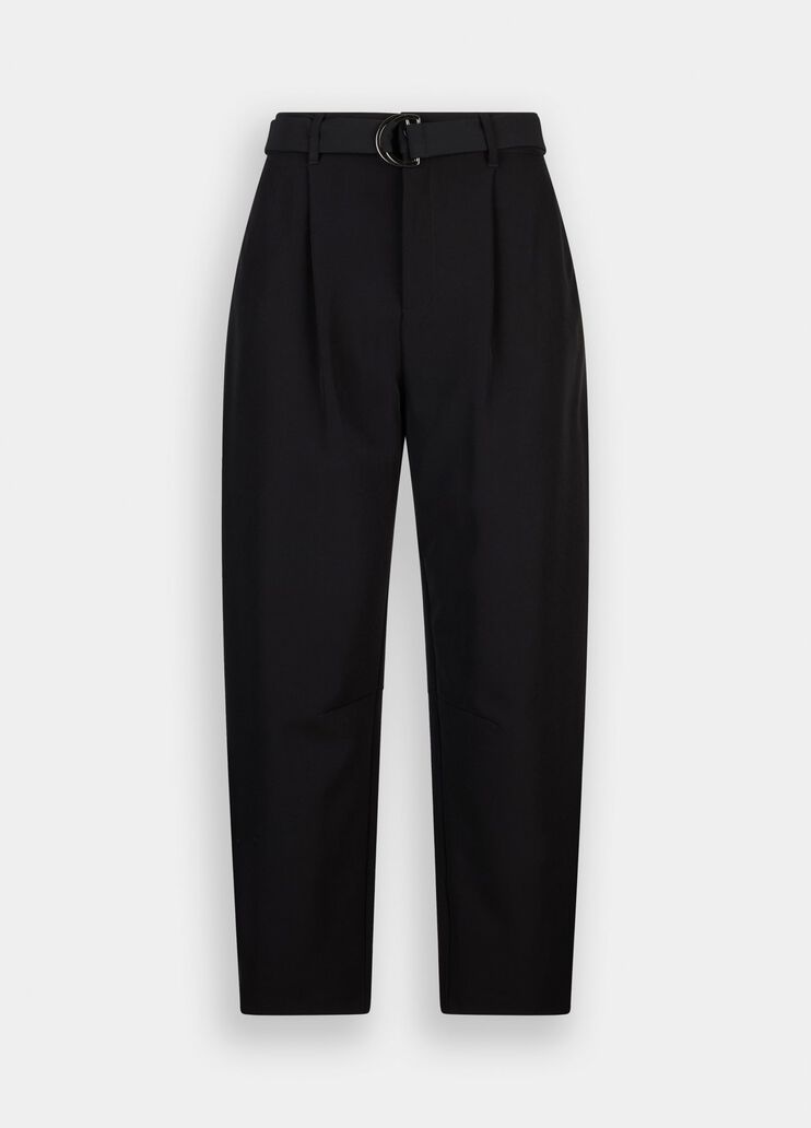 Balloon trousers with darts black Liu Jo - large image number 6 Balloon trousers with darts black Liu Jo - large image number 6