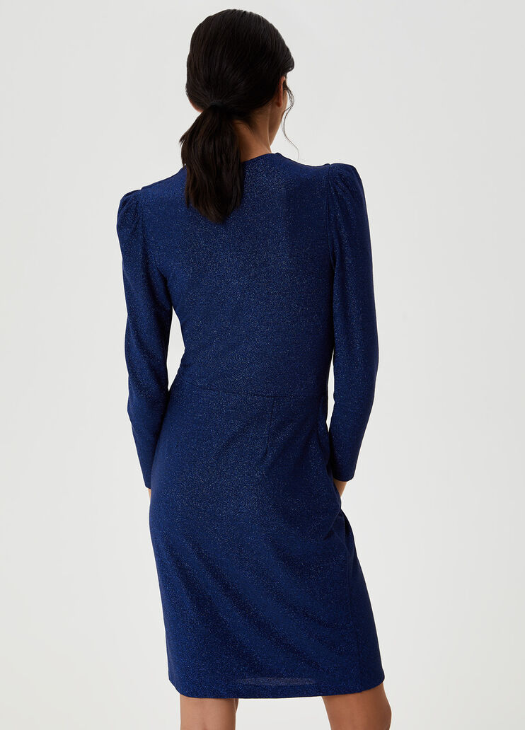 Short lurex dress® Blue Liu Jo - large image number 1 Short lurex dress® Blue Liu Jo - large image number 1