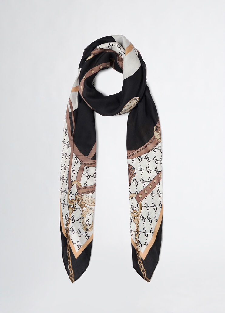 Printed foulard black Liu Jo - medium Printed foulard black Liu Jo - medium