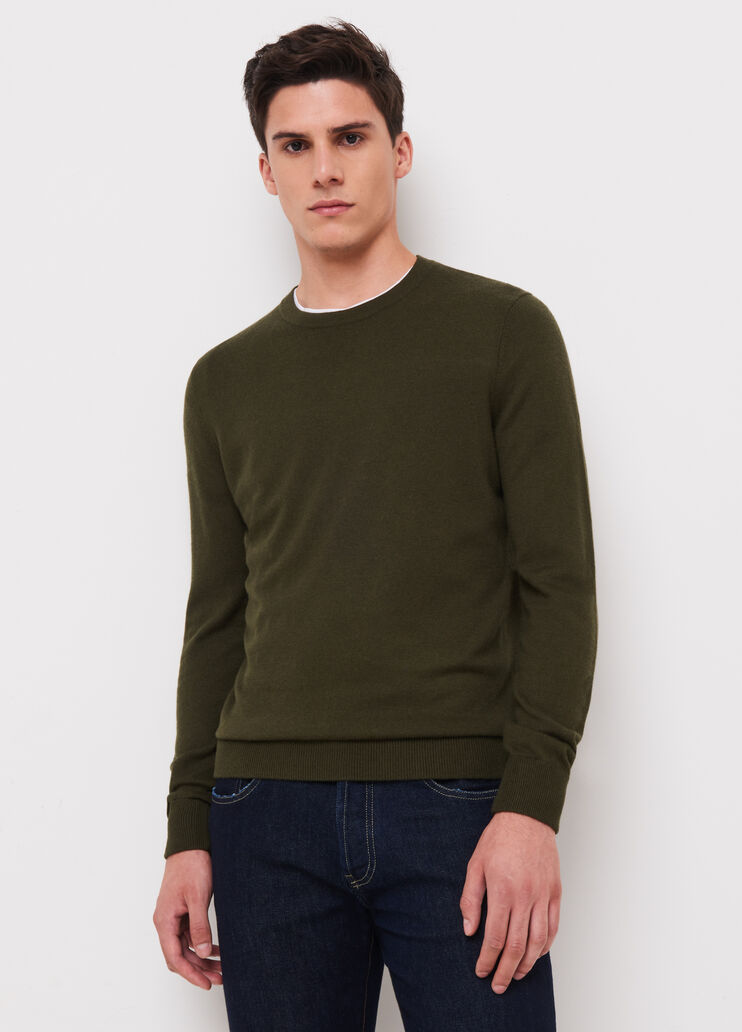 Maglia in misto lana verde militare Liu Jo - large image number 0 Maglia in misto lana verde militare Liu Jo - large image number 0