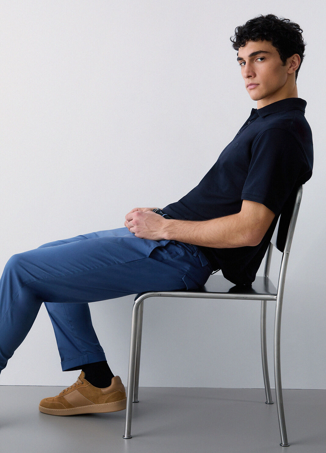 Chinohose in Slim-Fit Blau Liu Jo - large image number 2