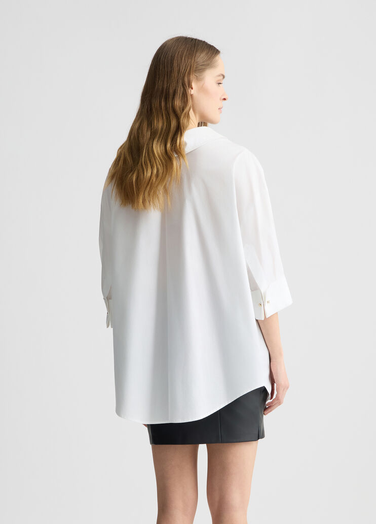 Poplin shirt white Liu Jo - large image number 1 Poplin shirt white Liu Jo - large image number 1