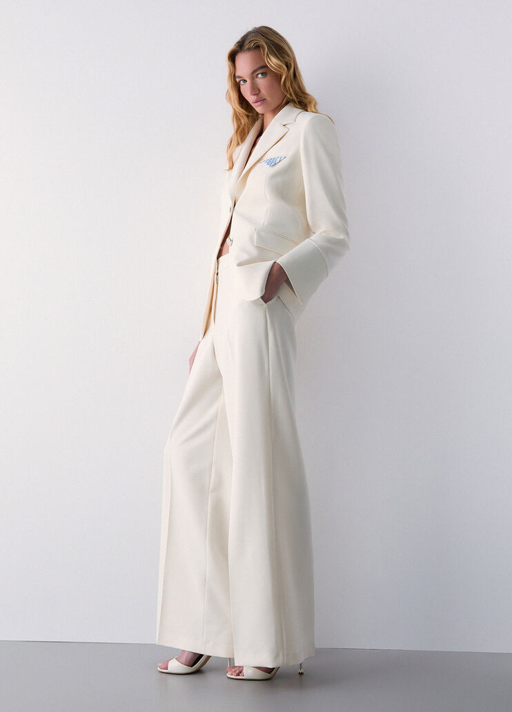 Palazzo trousers with double waistband  Liu Jo - medium