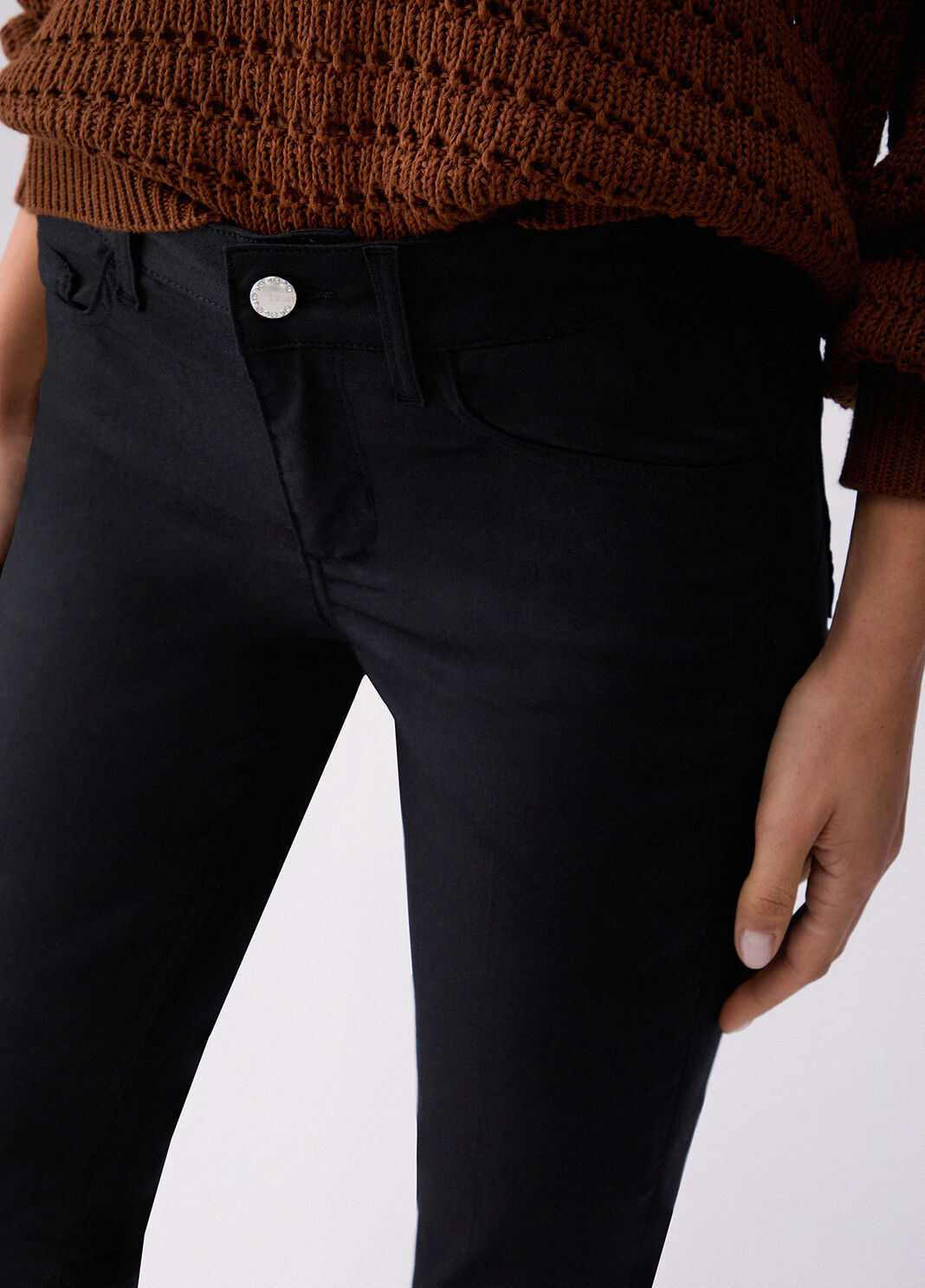 Укороченные брюки скинни черный Liu Jo - large image number 4