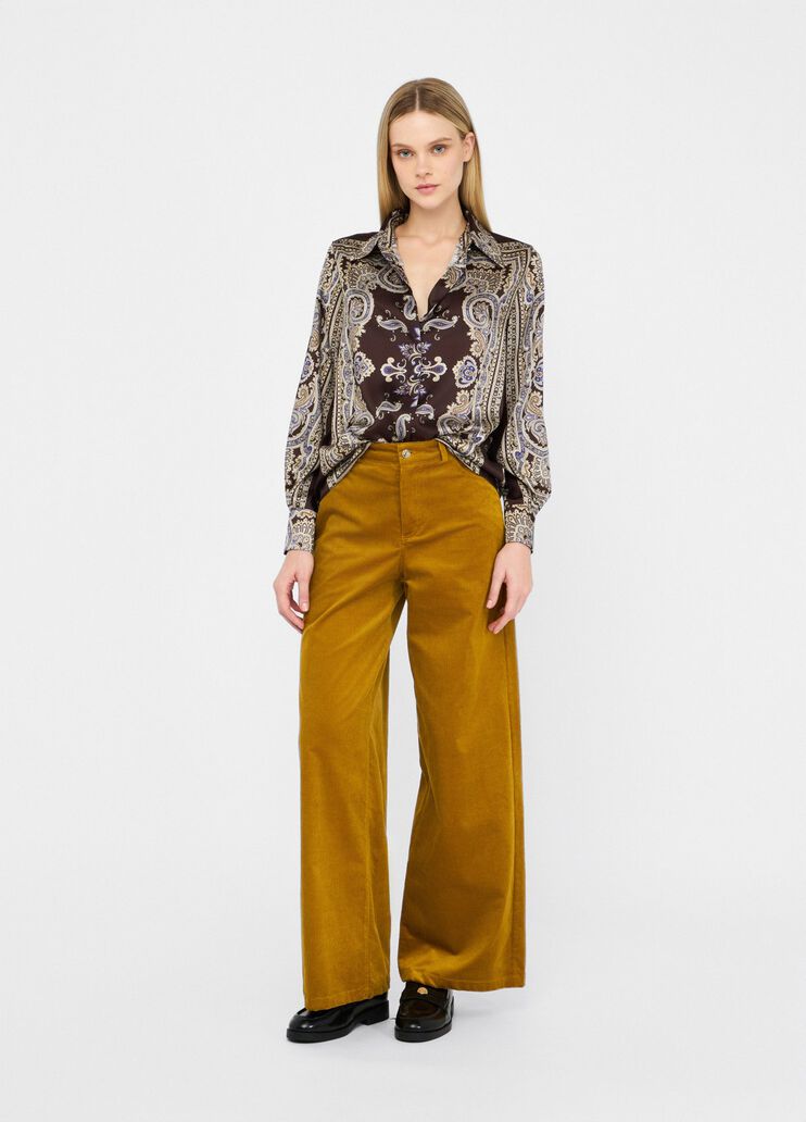 Printed twill shirt brown with print Liu Jo - large image number 5 Printed twill shirt brown with print Liu Jo - large image number 5