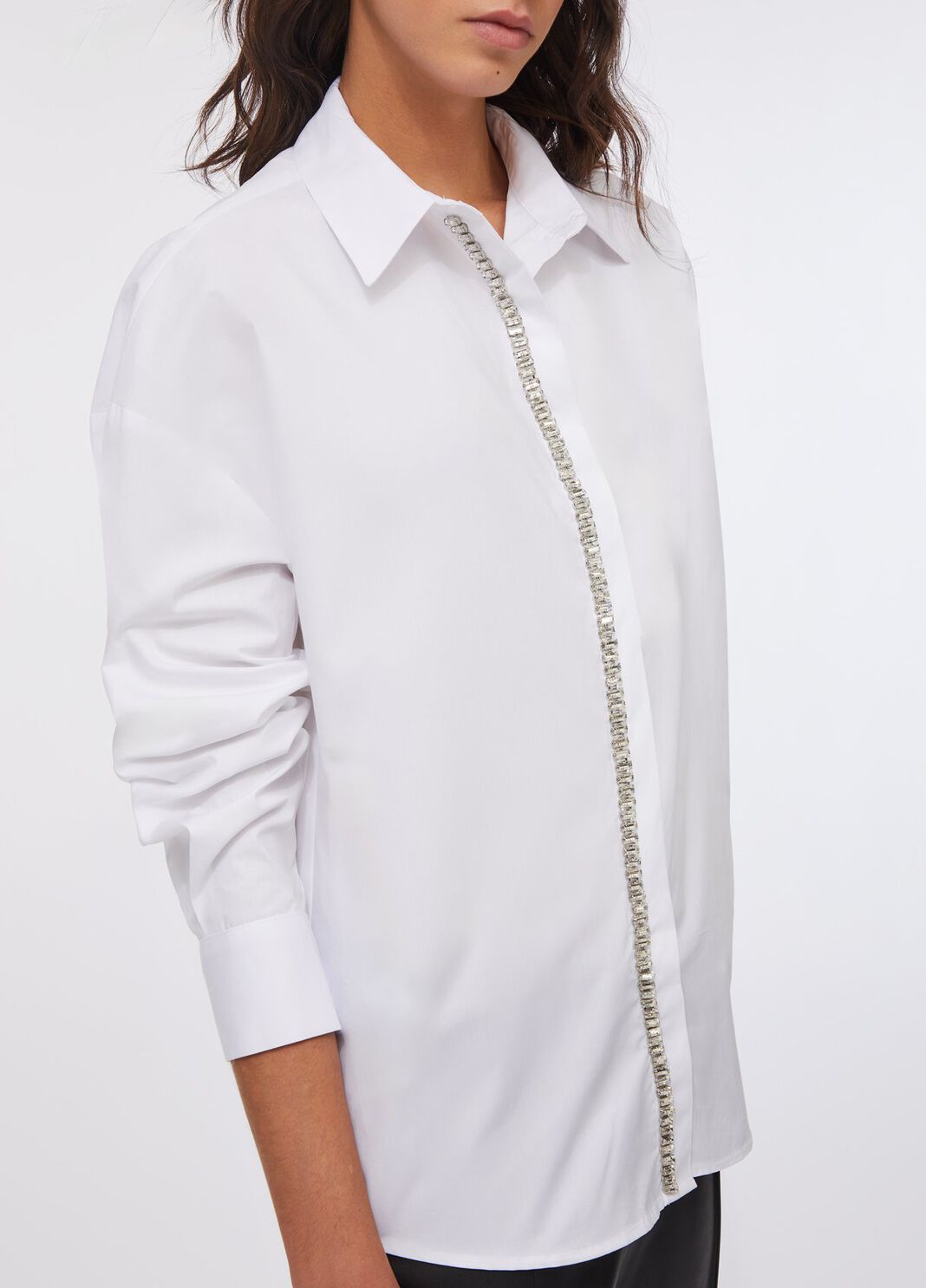 Camicia con ricami gioiello bianco Liu Jo - large image number 2