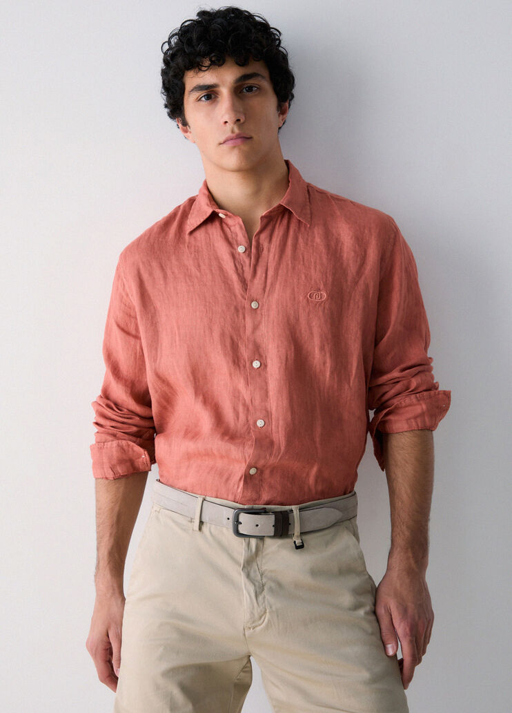 100% linen shirt orange Liu Jo - medium