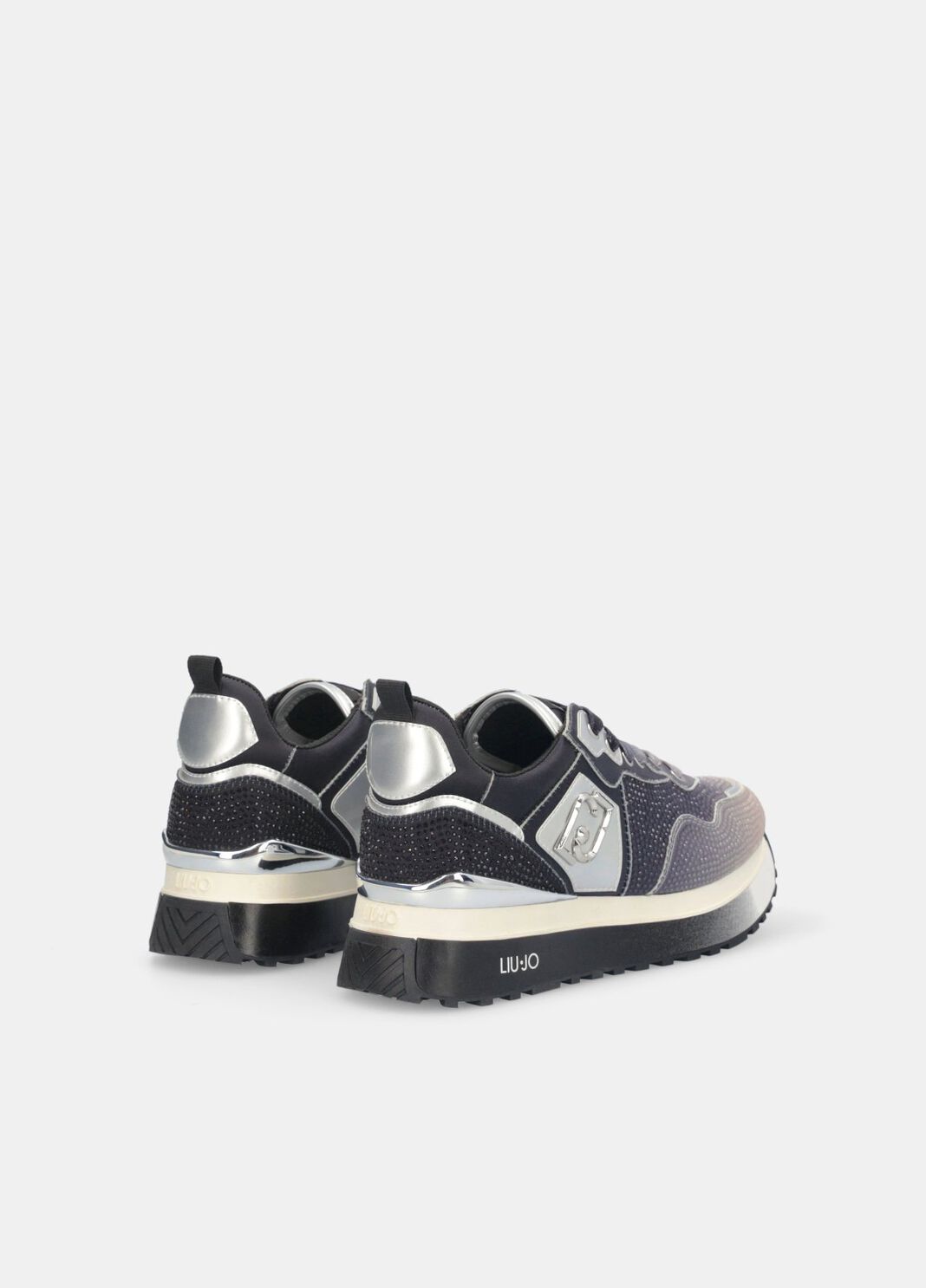 Zapatillas de plataforma con strass completo beige Liu Jo - large image number 1