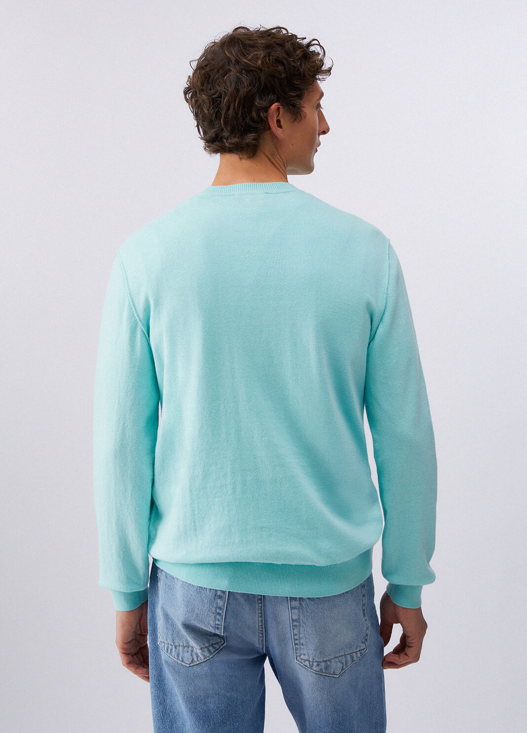 Cotton and cashmere sweater mint green Liu Jo - large image number 1