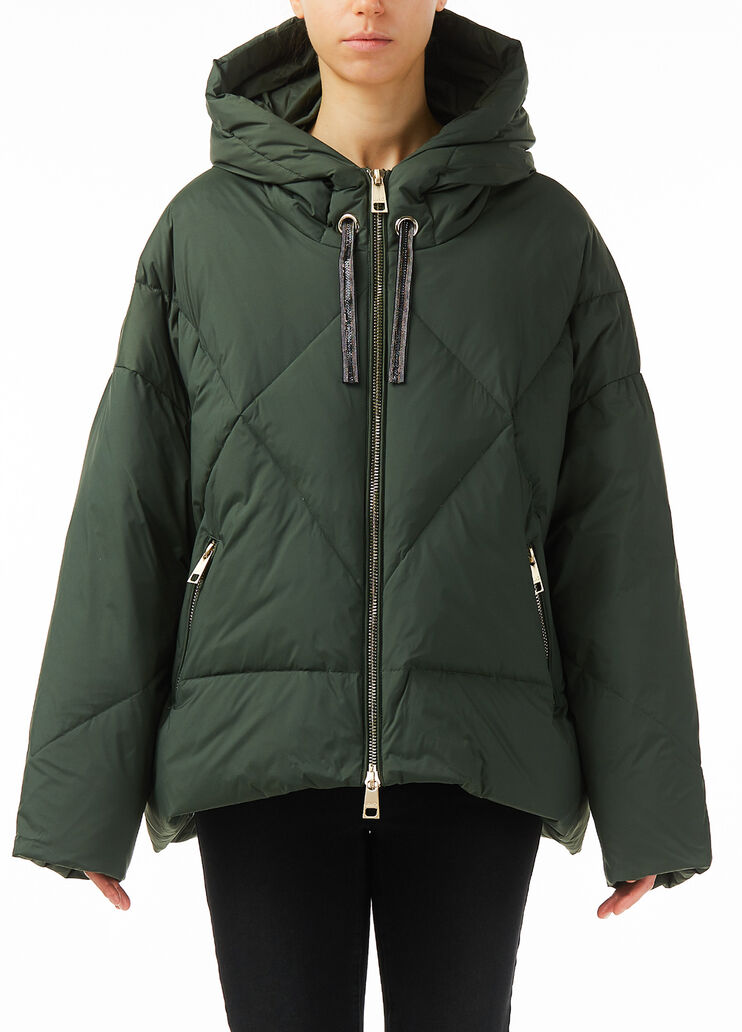Short opaque down jacket Leaf green Liu Jo - large image number 0 Short opaque down jacket Leaf green Liu Jo - large image number 0