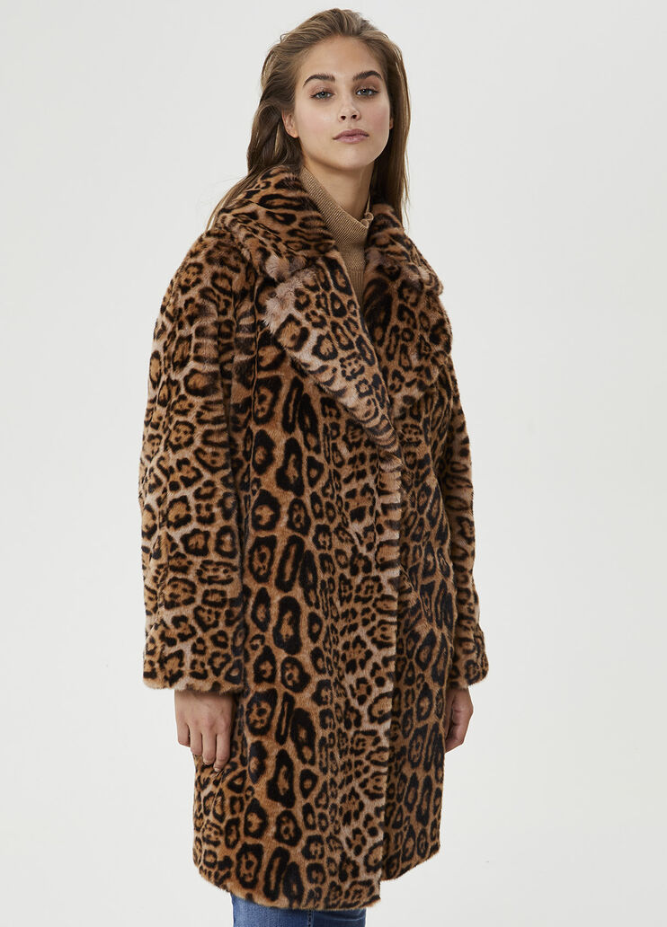 Faux fur dappled coat Dappled Liu Jo - large image number 0 Faux fur dappled coat Dappled Liu Jo - large image number 0