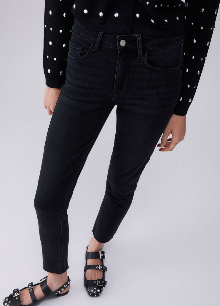 High-rise skinny jeans black denim Liu Jo - large image number 4