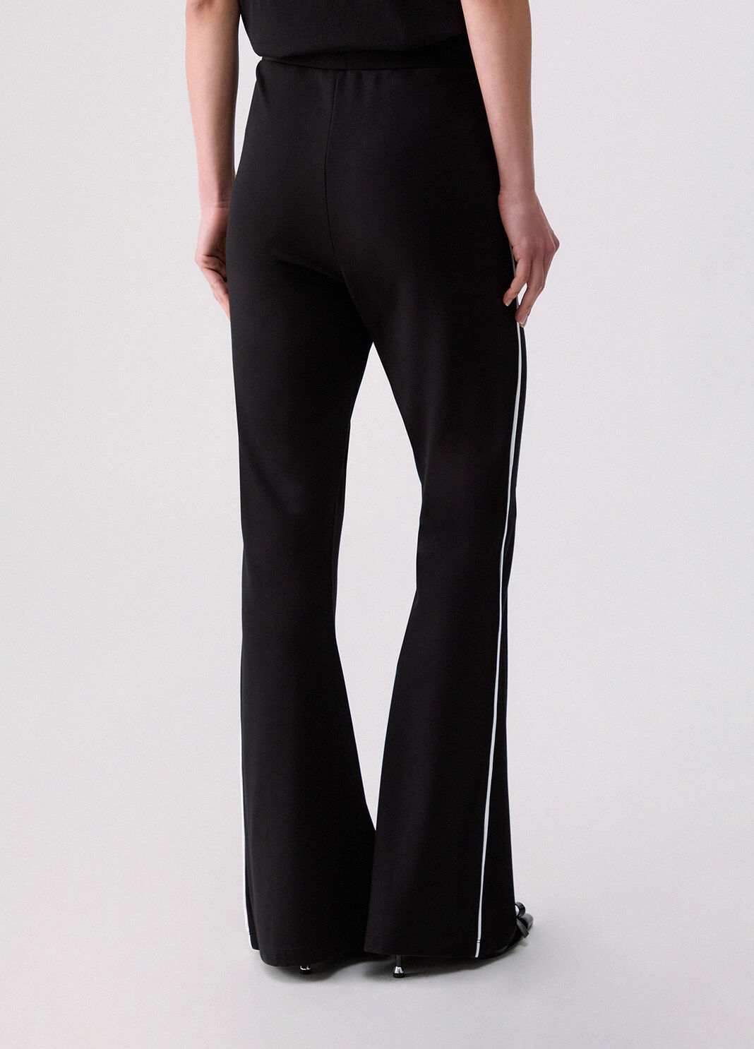 Pantaloni in punto milano nero Liu Jo - large image number 1