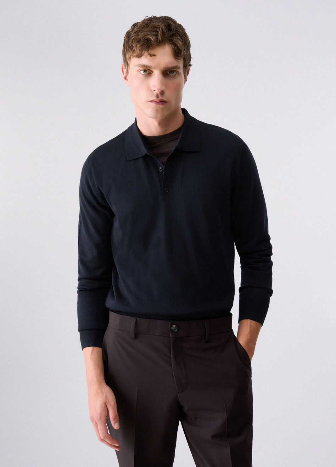 Merino Wool Polo dark blue Liu Jo - large image number 0