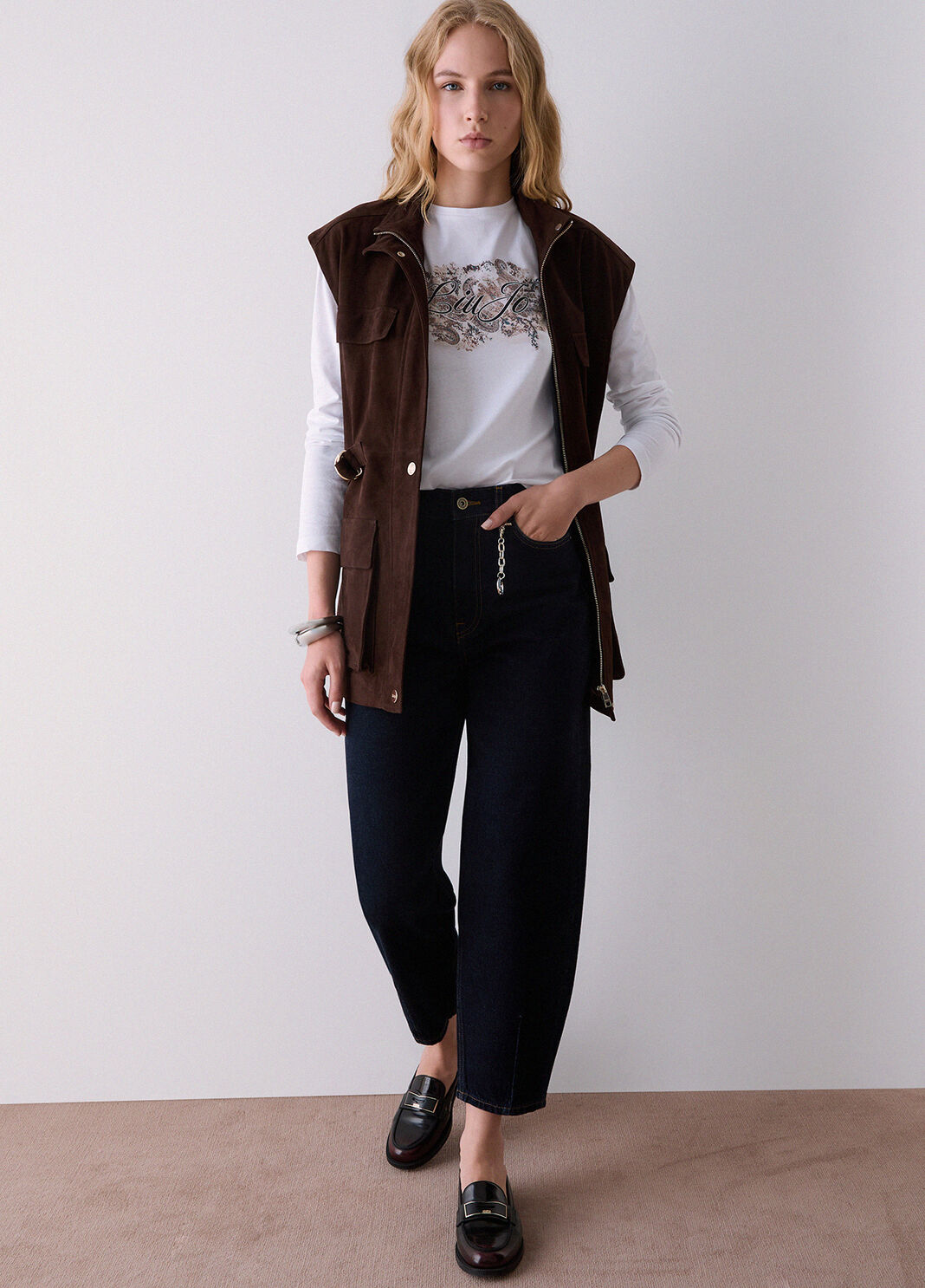 High-waisted boyfriend jeans Normal wash Liu Jo - large image number 3