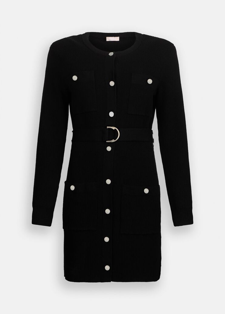 Трикотажное платье на уплотненных бретелях черный Liu Jo - large image number 6